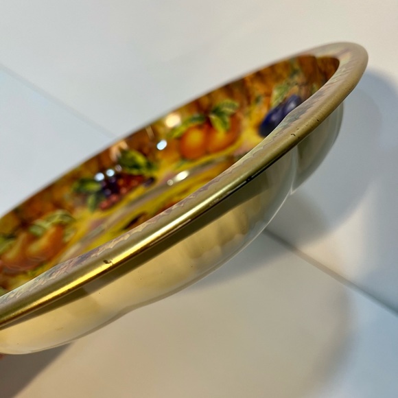 Vintage Daher Fruit Tinware Serving Bowl - Picture 3 of 5